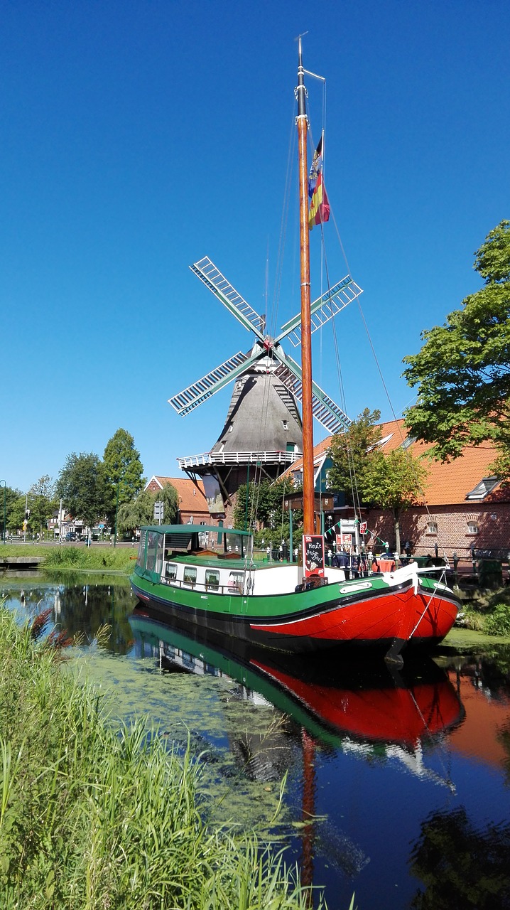 Image - windmill channels ship holiday