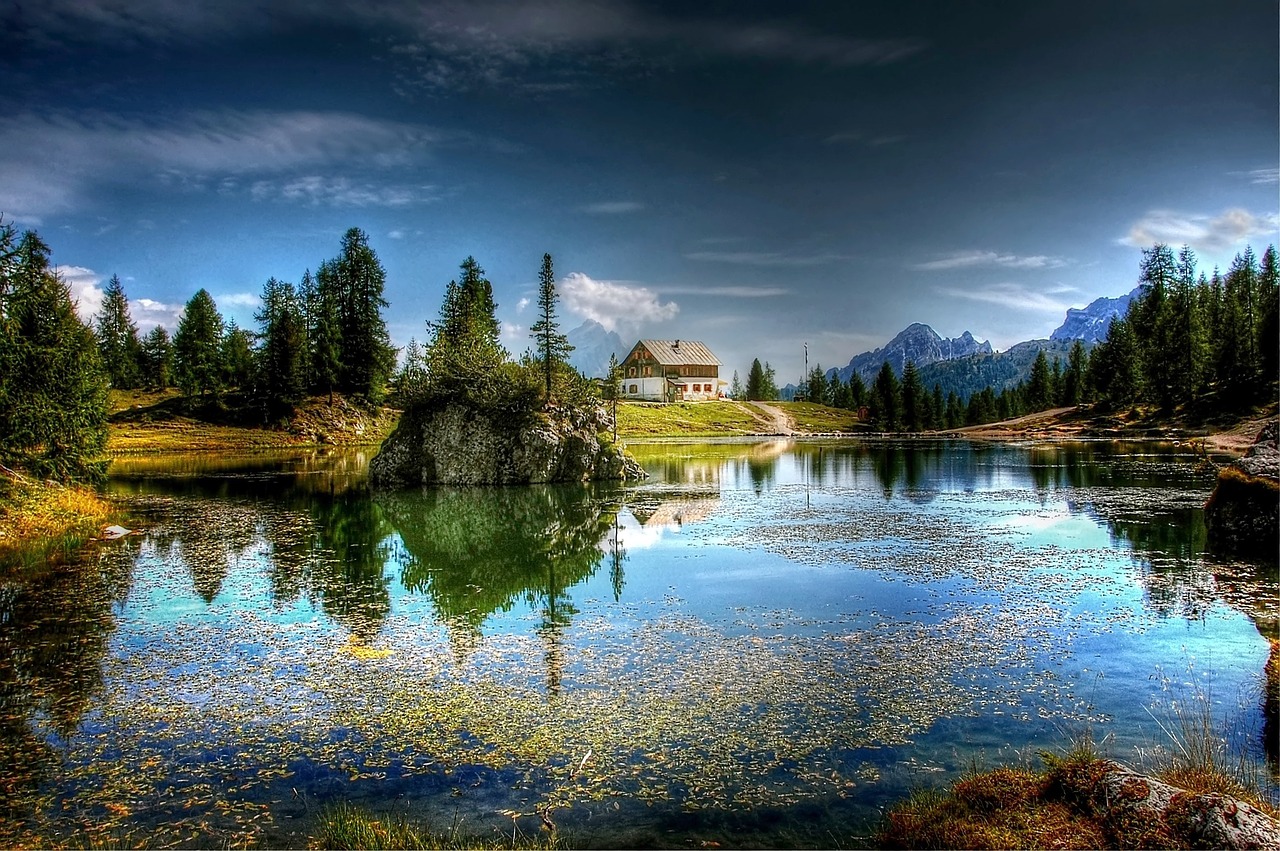 Image - lago federa dolomites nature lake