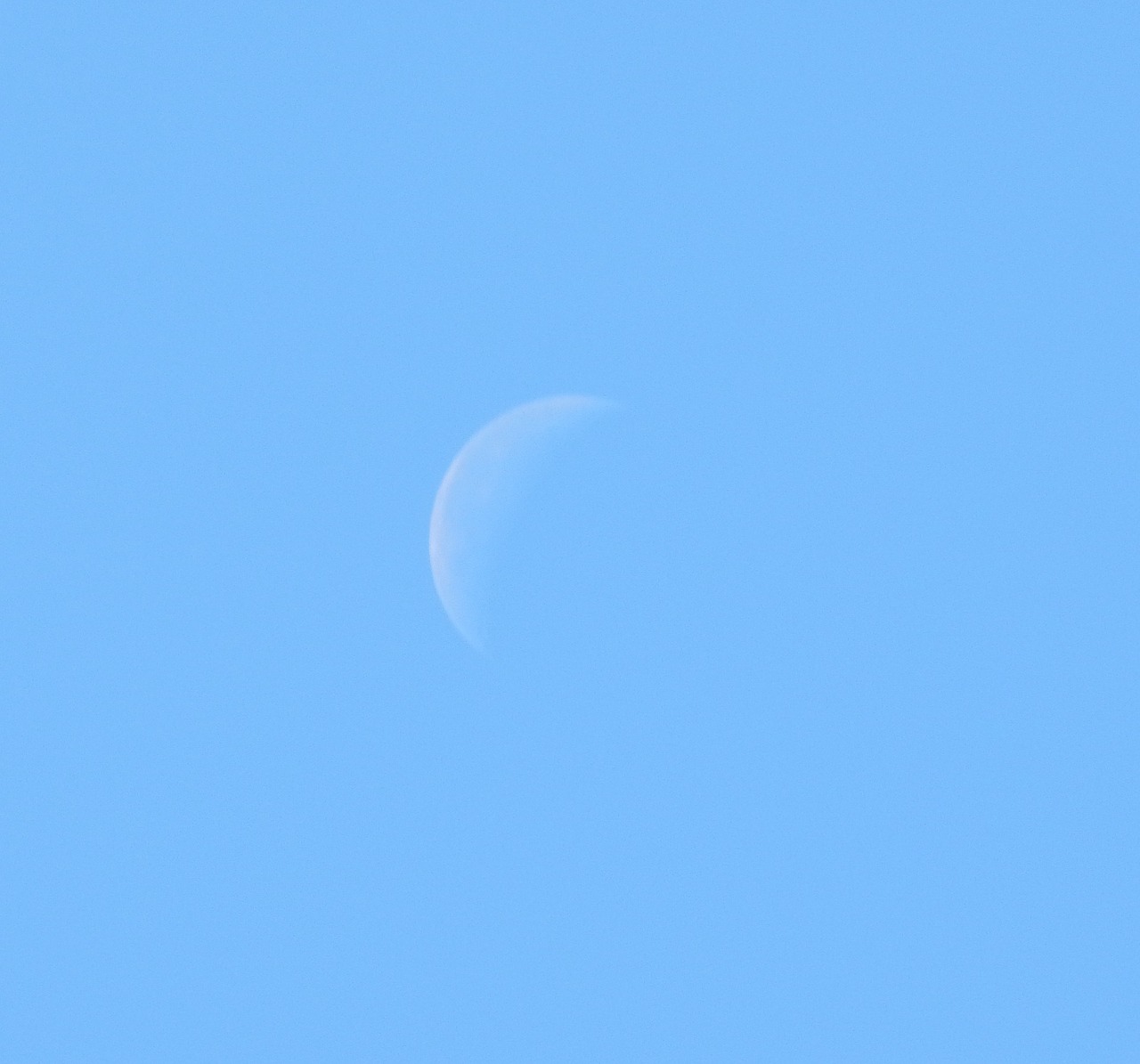 Image - daytime moon moon blue sky