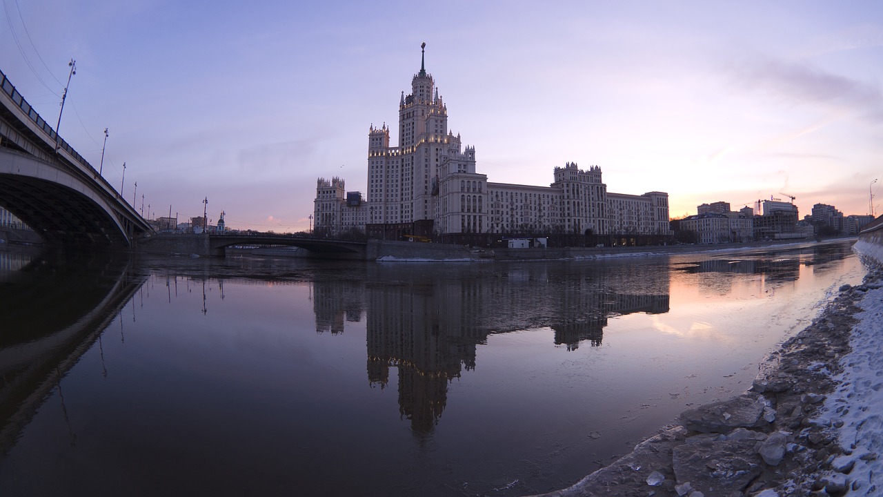 Image - city moscow river moscow city