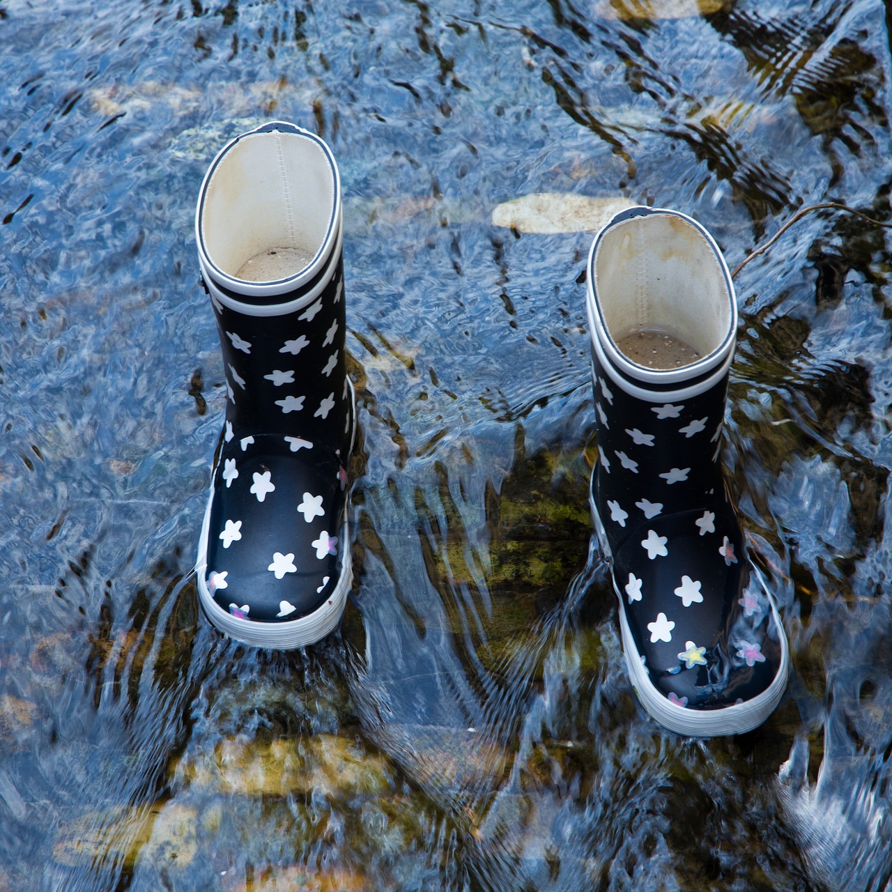 Image - children water rubber boots