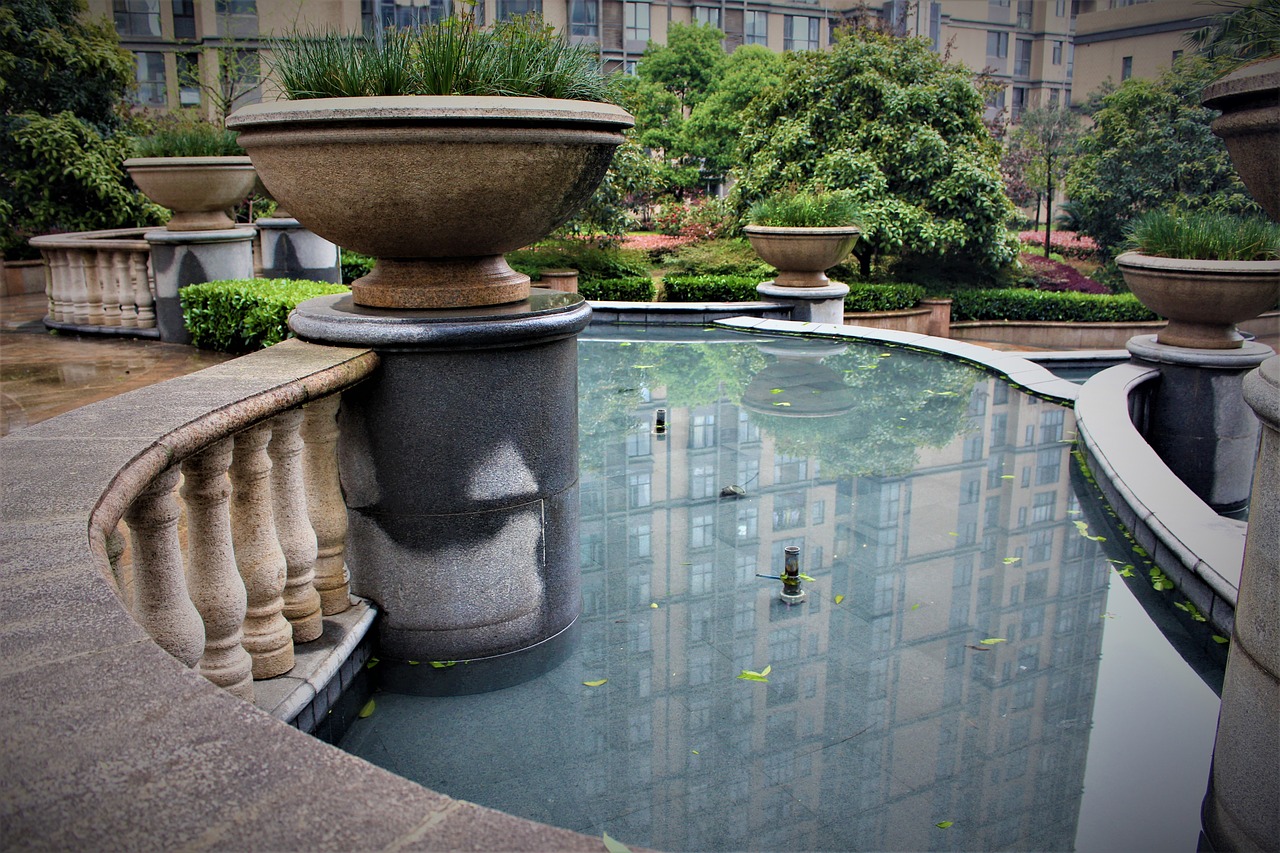 Image - water fountain garden china wuhan