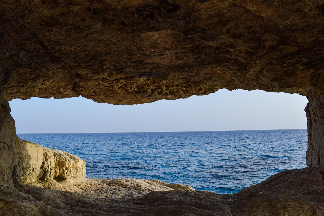 Image - cave sea nature window cavo greko