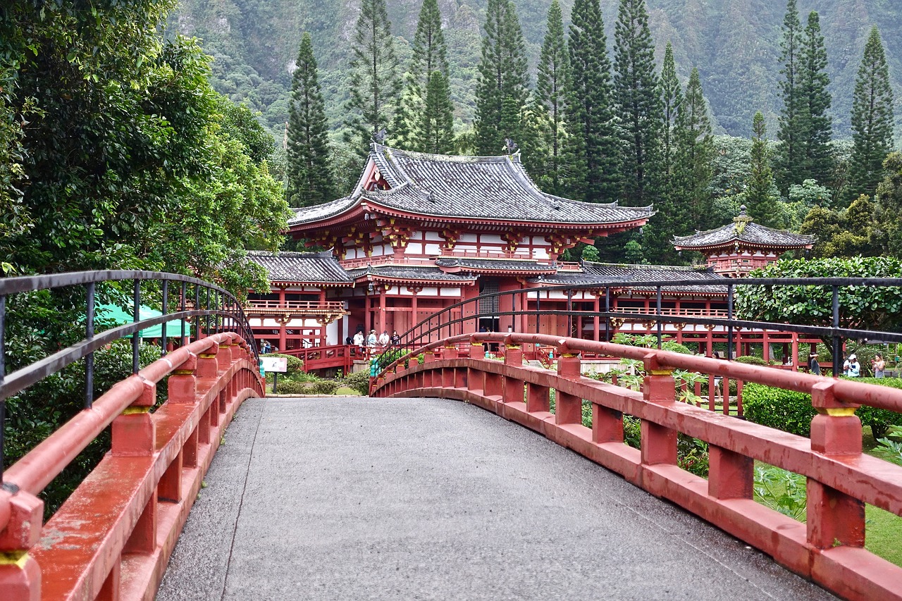 Image - bridge japanese temple perspective