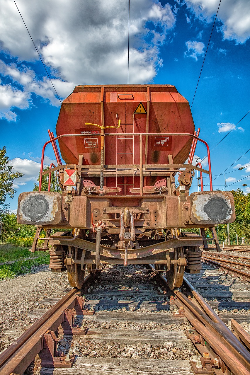 Image - railway goods wagons transport