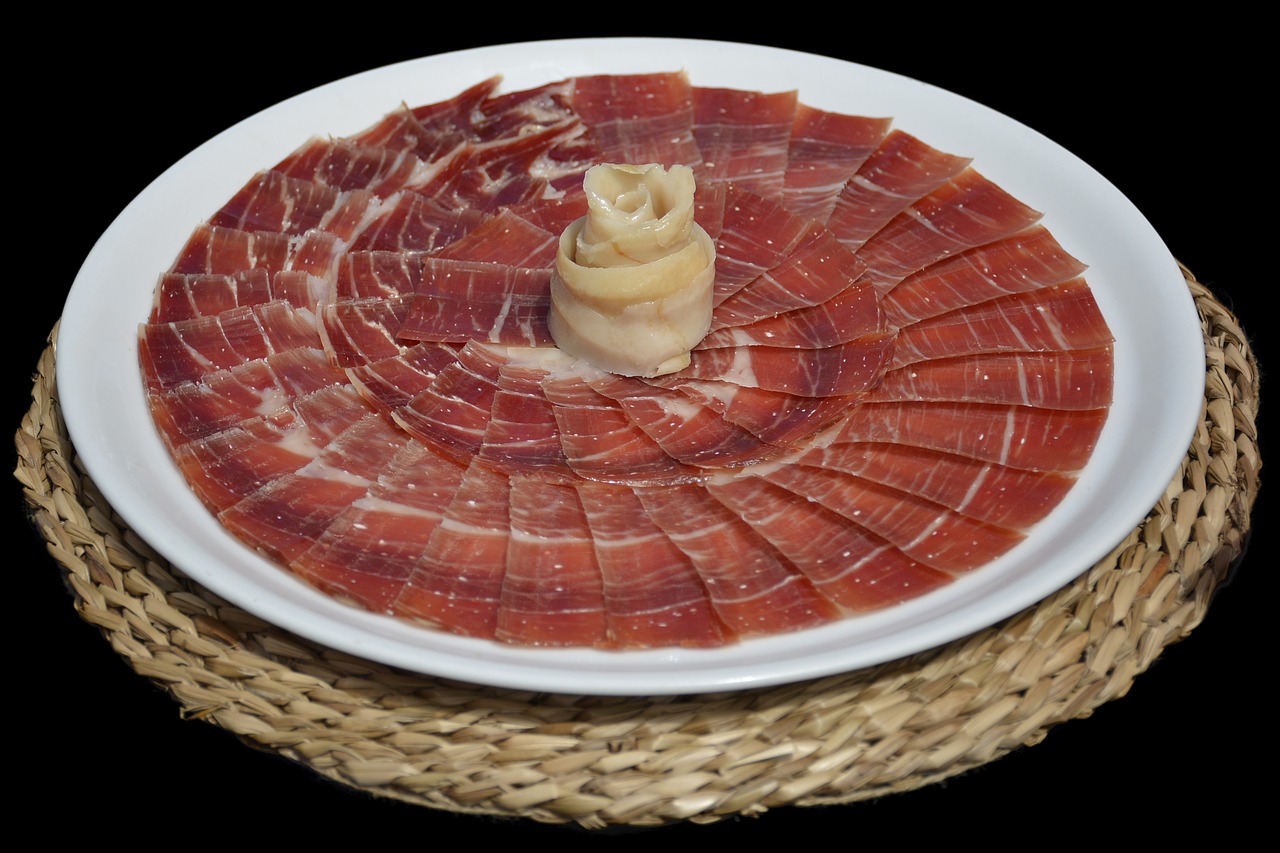 Image - serrano ham food tapas appetizer