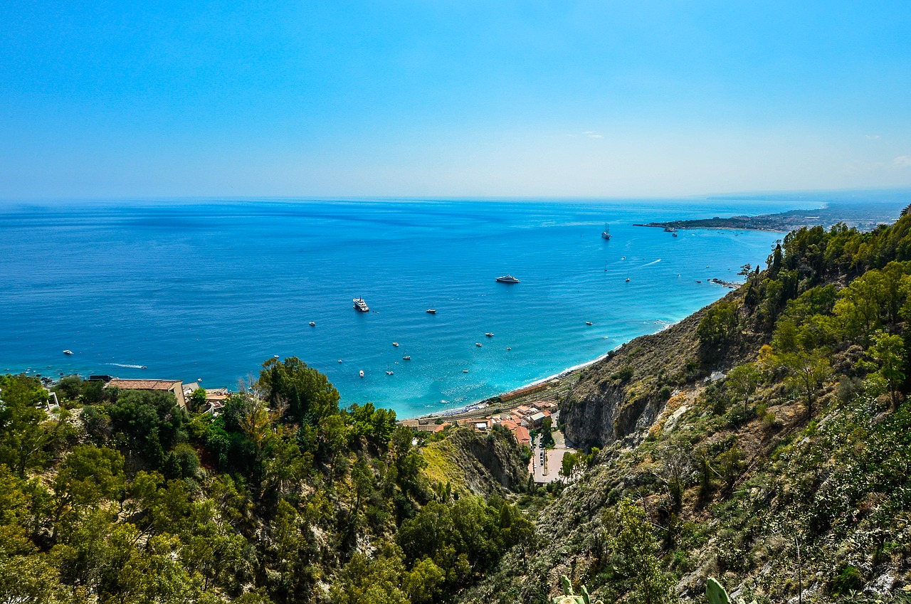 Image - sicily coast coastline travel