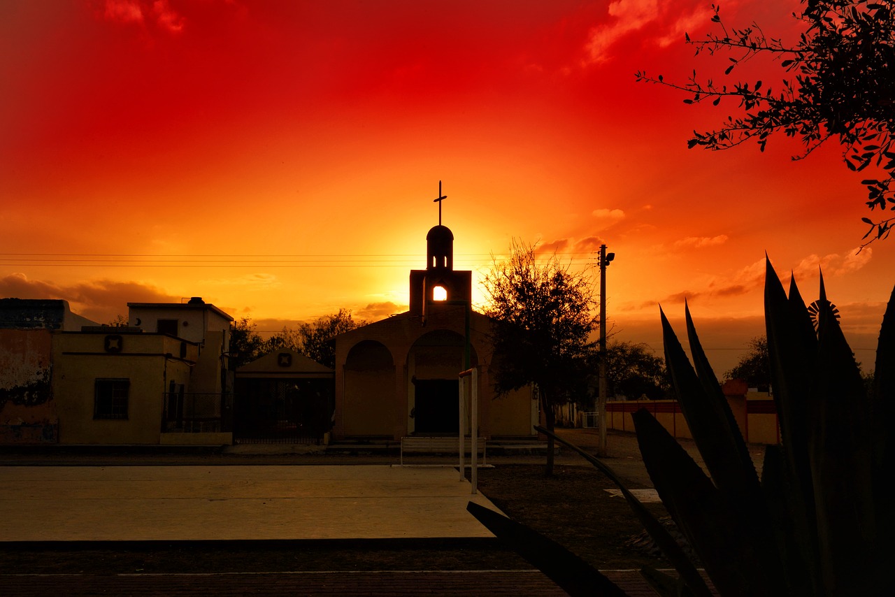 Image - sunset church culture sky tourism