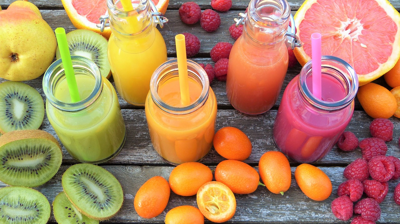 Image - smoothies fruits colorful vitamins