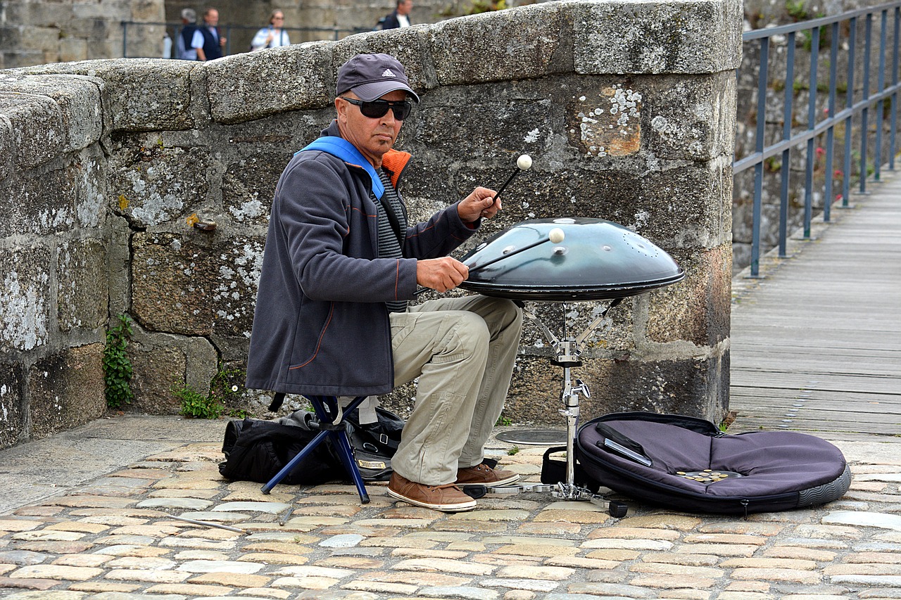 Image - street musician artist concert man