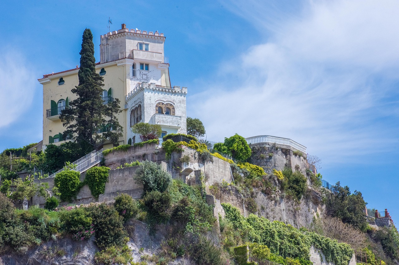 Image - amalfi amalfi coast cliff home