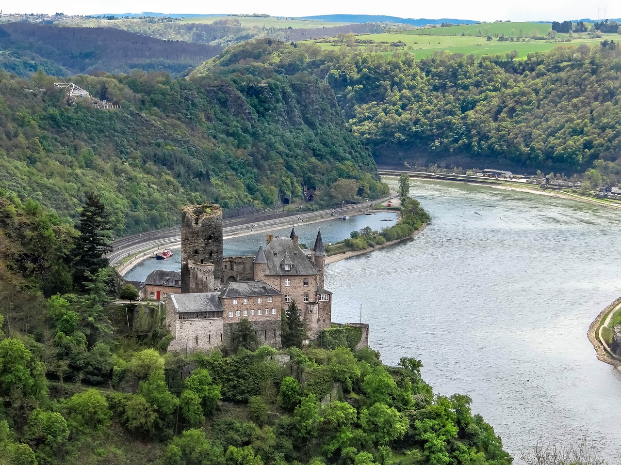 Image - burg katz castle rhine loreley