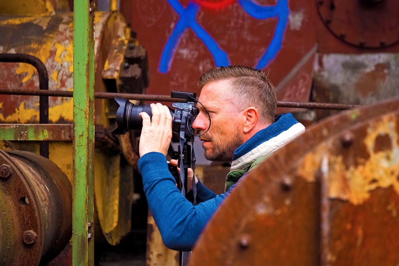 Image - photographer man fun making a face