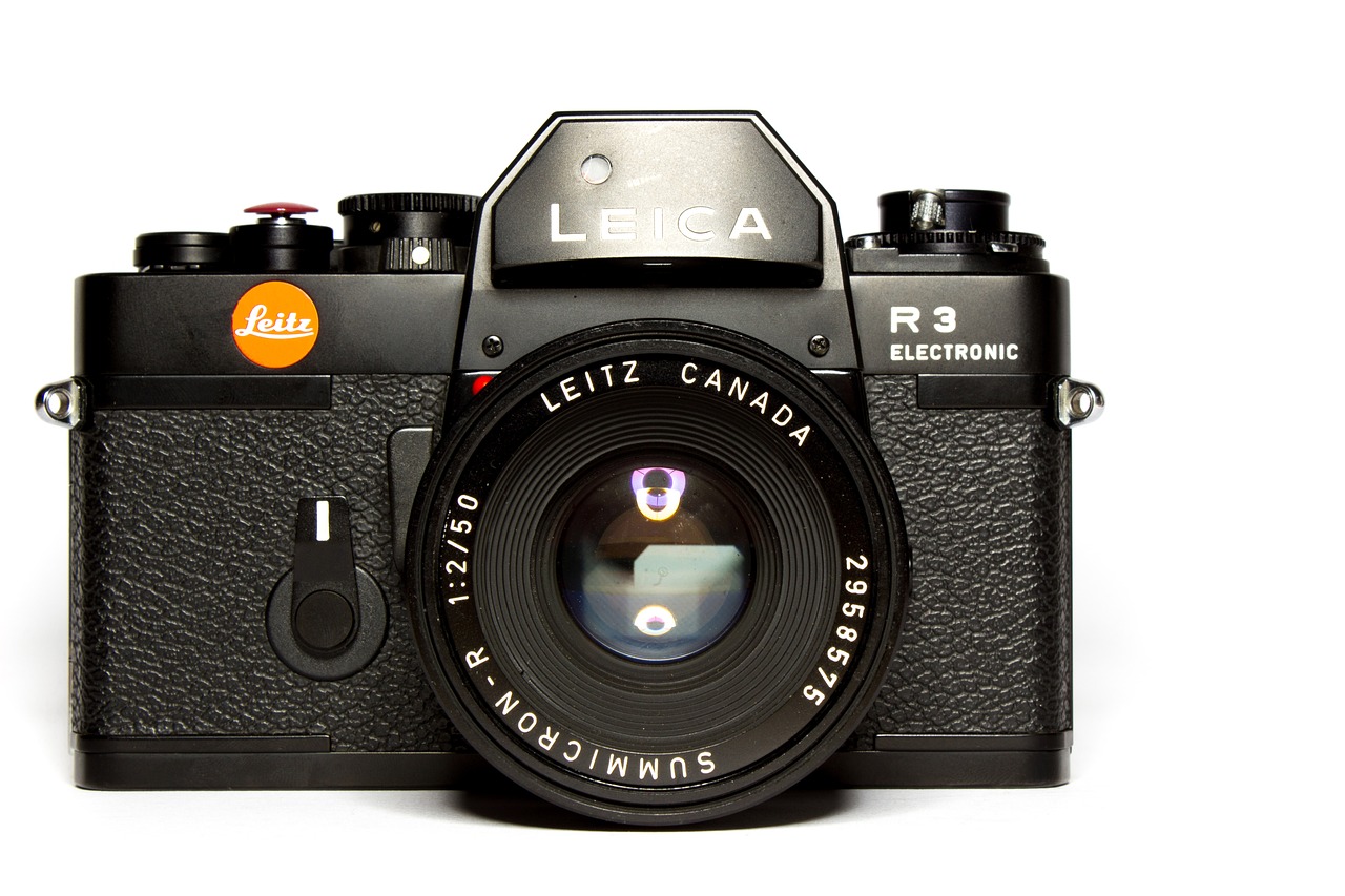 Image - leica camera analog retro black