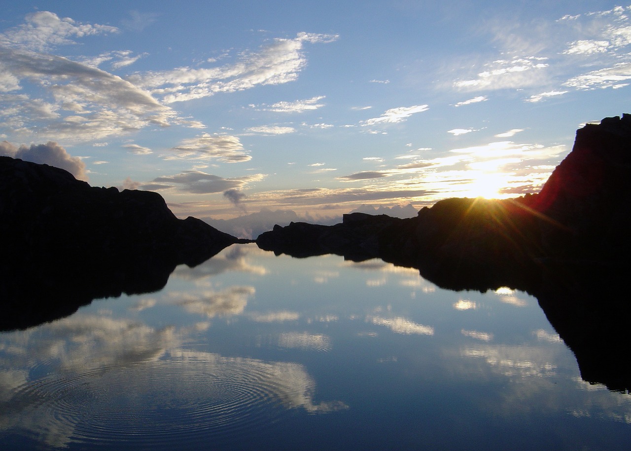 Image - lac des veaux switzerland sunset