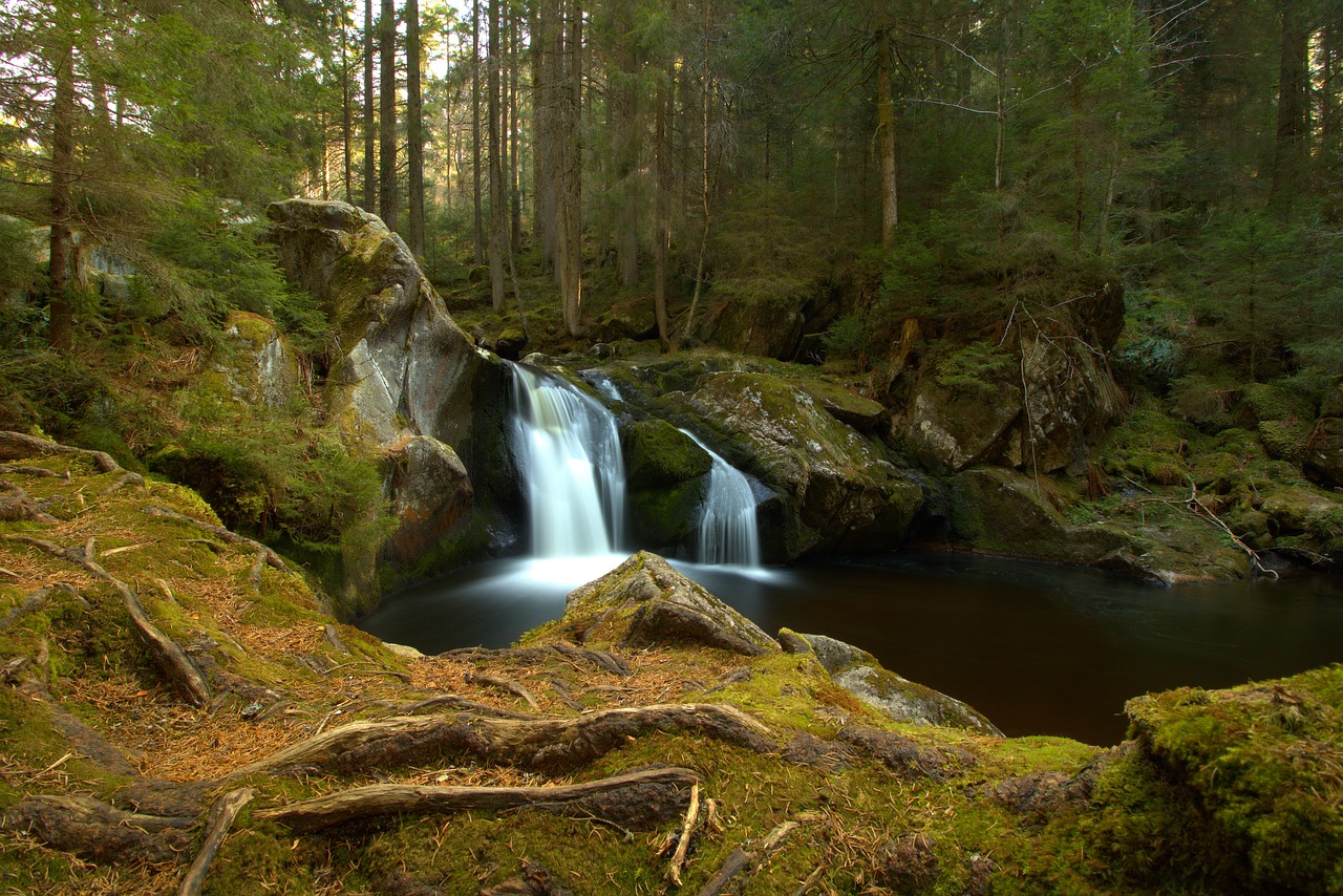 Image - waterfall water nature landscape