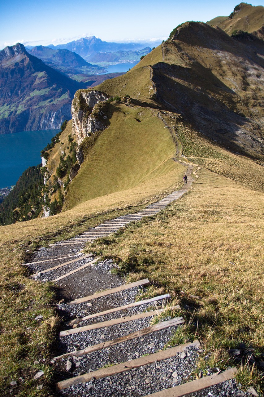 Image - mountain trail trail stairs