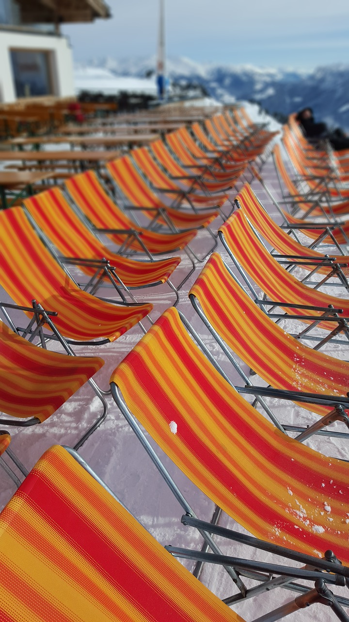 Image - skiing sun deck chair winter sports