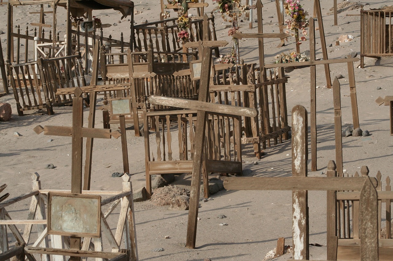 Image - pisagua cemetery in the desert