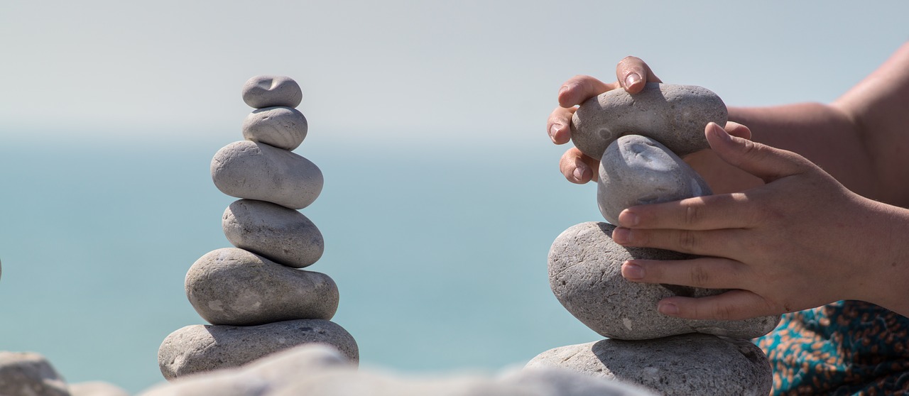 Image - meditation stone towers stone tower