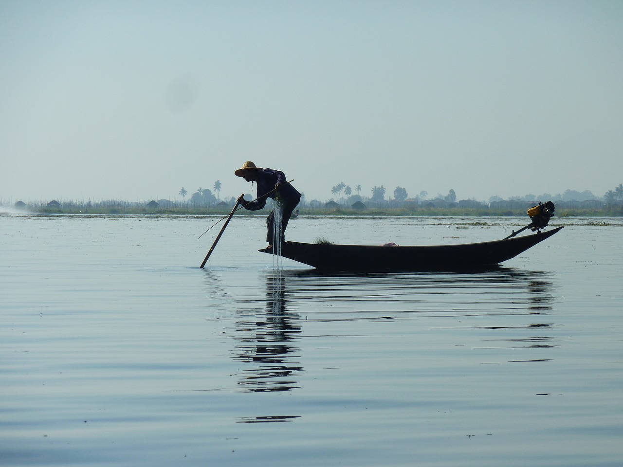 Image - burma myanmar fisherman lake