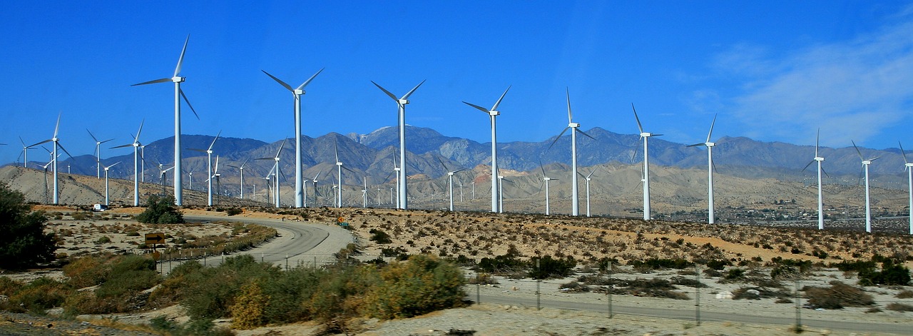 Image - windmills california power turbine
