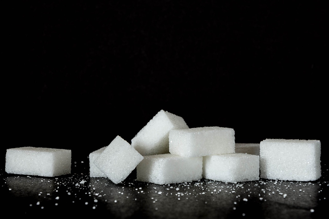 Image - sugar sweets black background