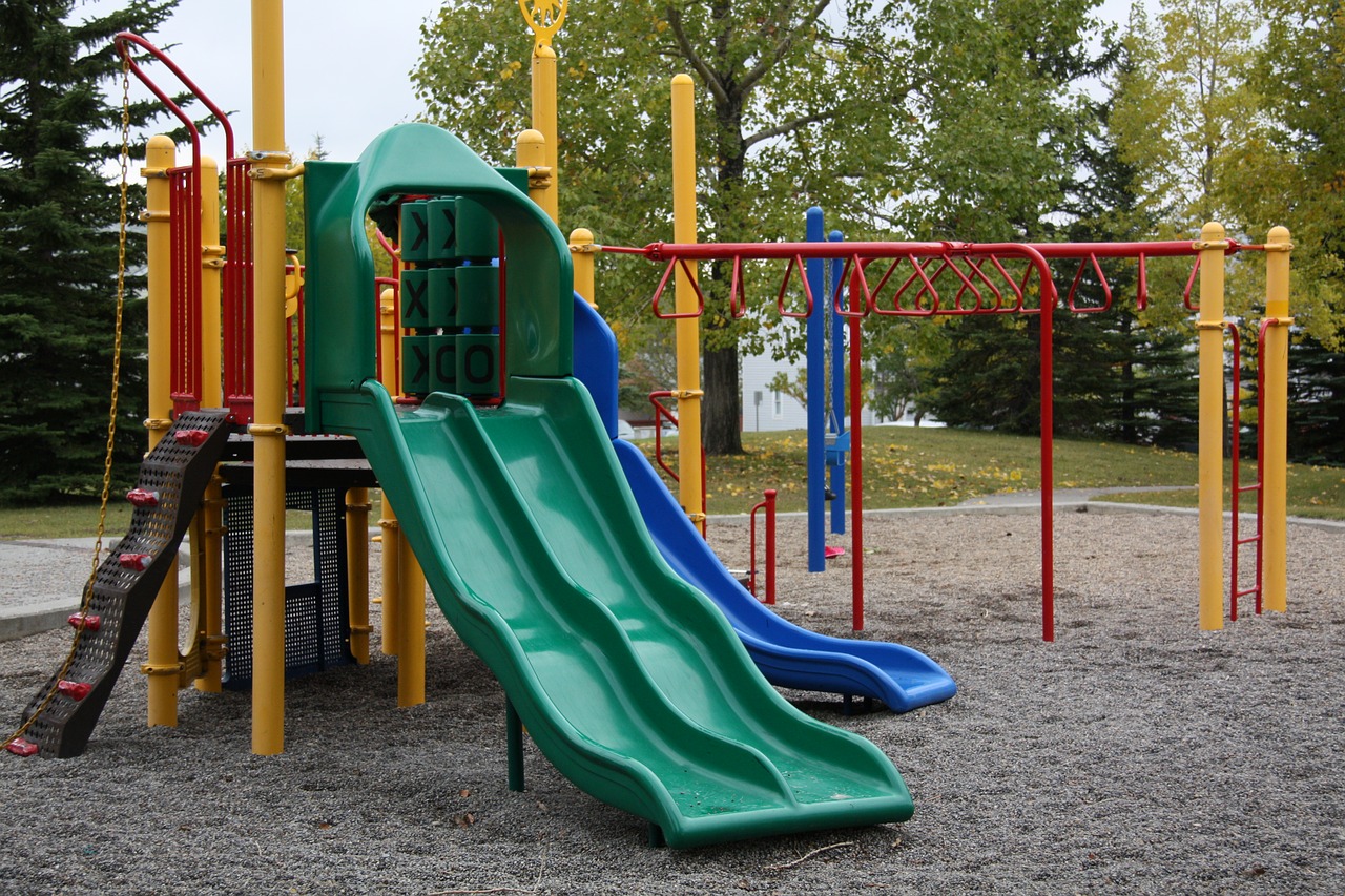 Image - playground empty lonely quiet