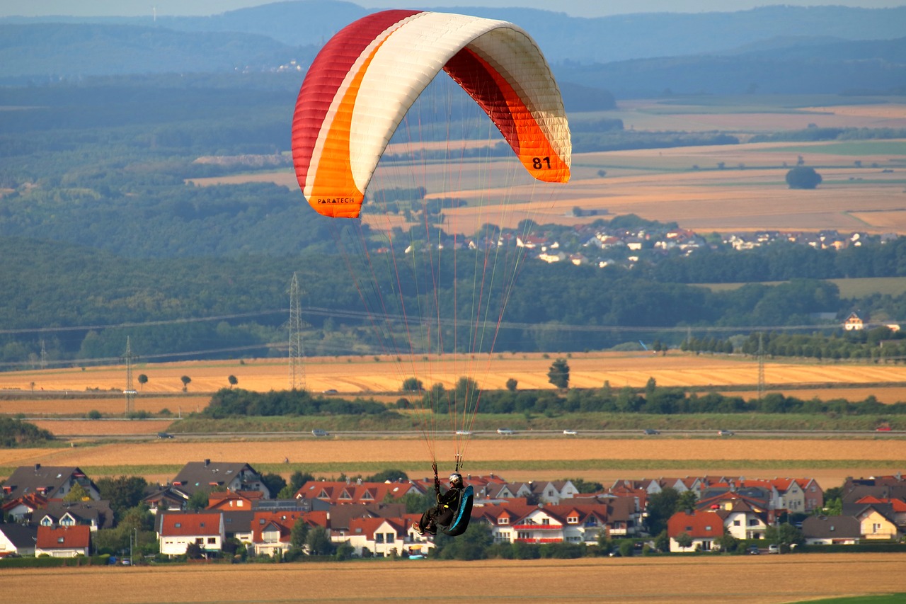 Image - paraglider landscape fly sport