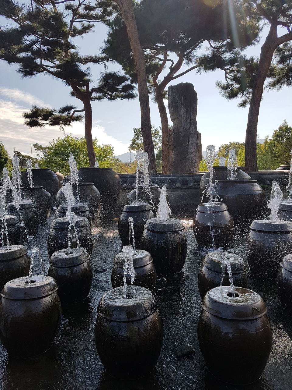 Image - two water head jar fountain