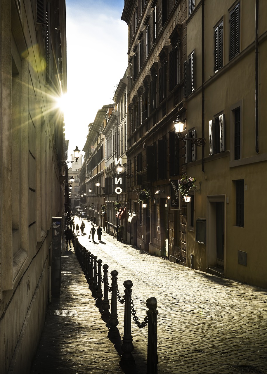 Image - italy street sunset rome travel