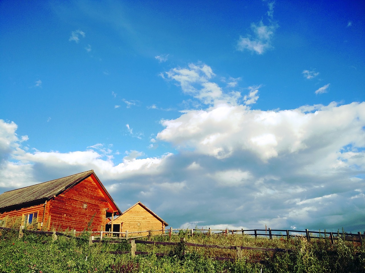Image - sunny days log cabin color