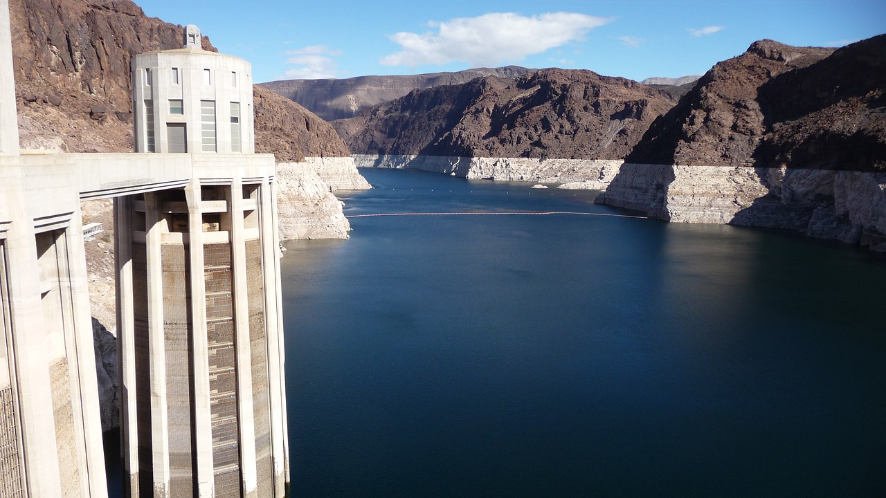 Image - dam water nevada river usa