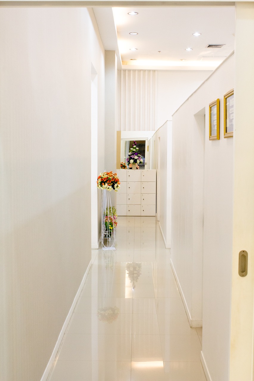 Image - white room passage door entrance