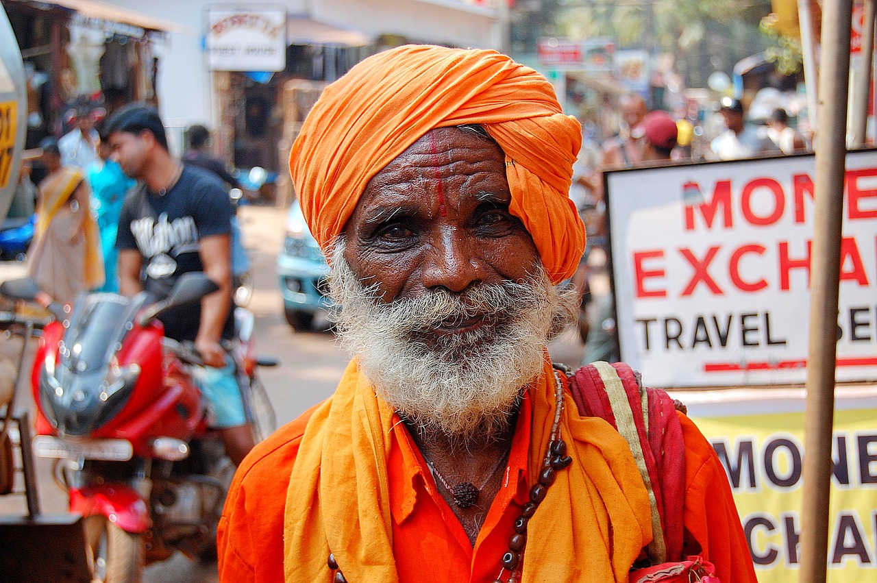 Image - beard the old man turban india