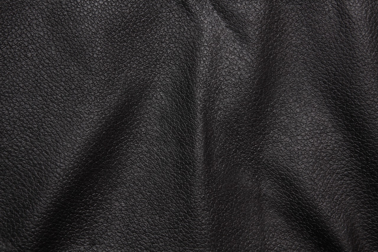 Image - leather black background texture