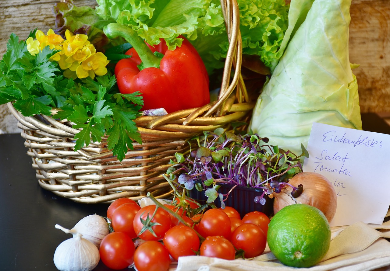 Image - vegetables basket purchasing market