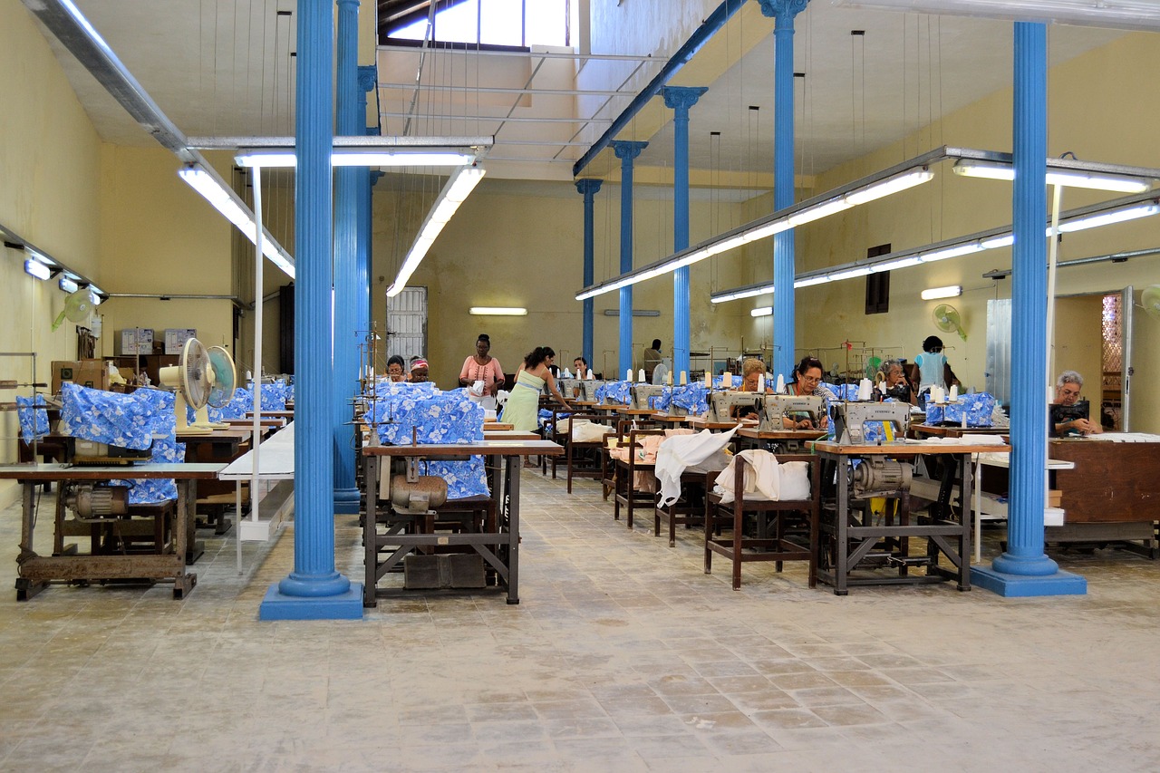 Image - havana cuba sewing factory work