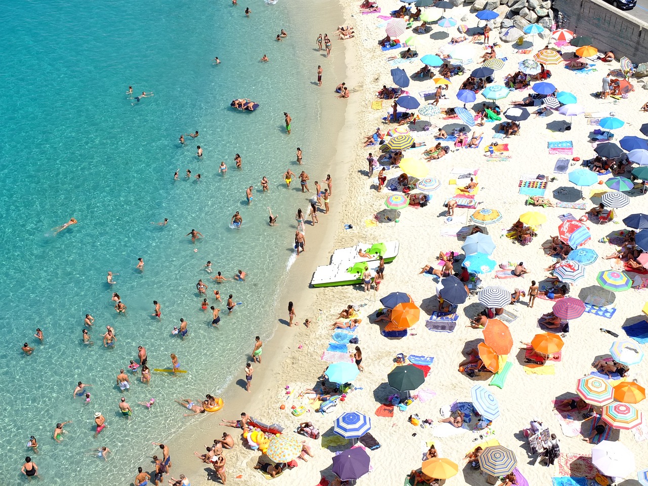 Image - italy calabria tropea beach human