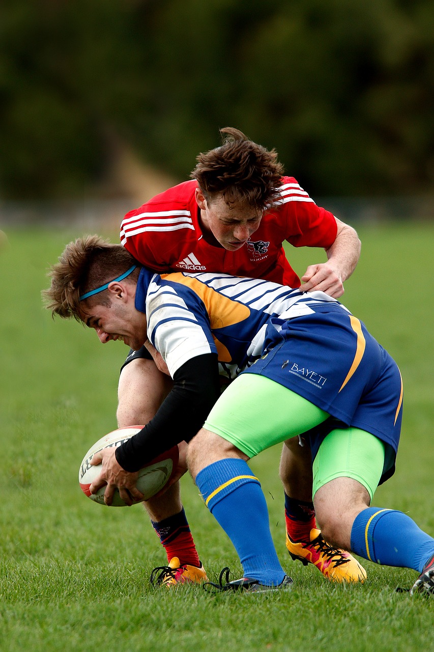 Image - rugby youth male players game