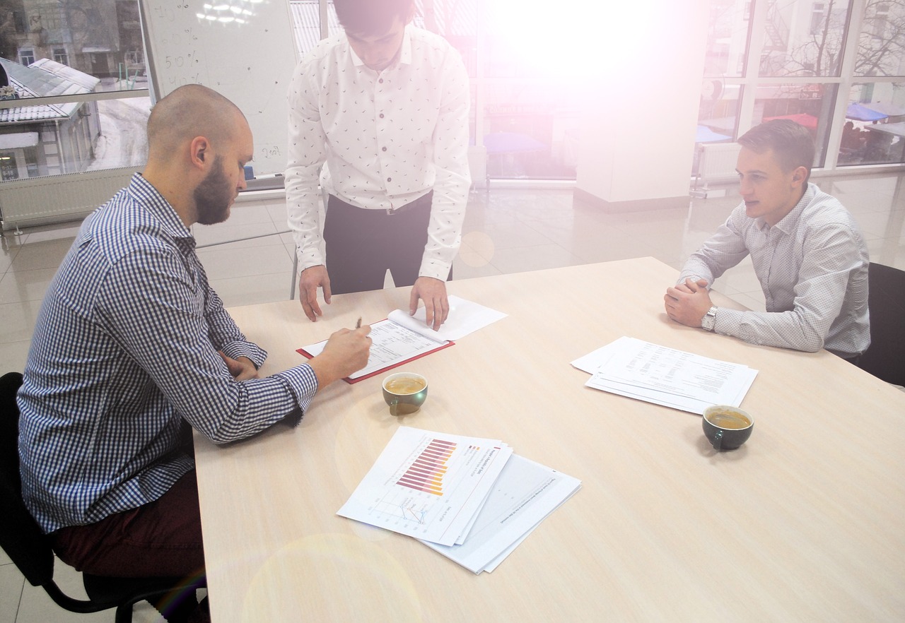 Image - people three people office business