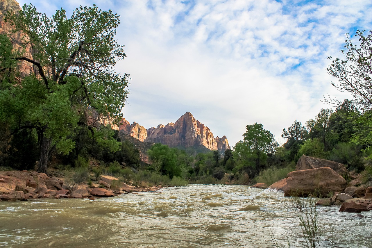 Image - zion mountains utah park nature