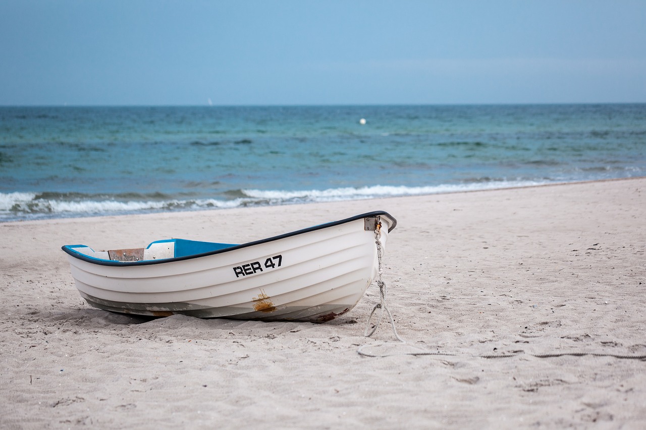 Image - boot summer holiday sky beach