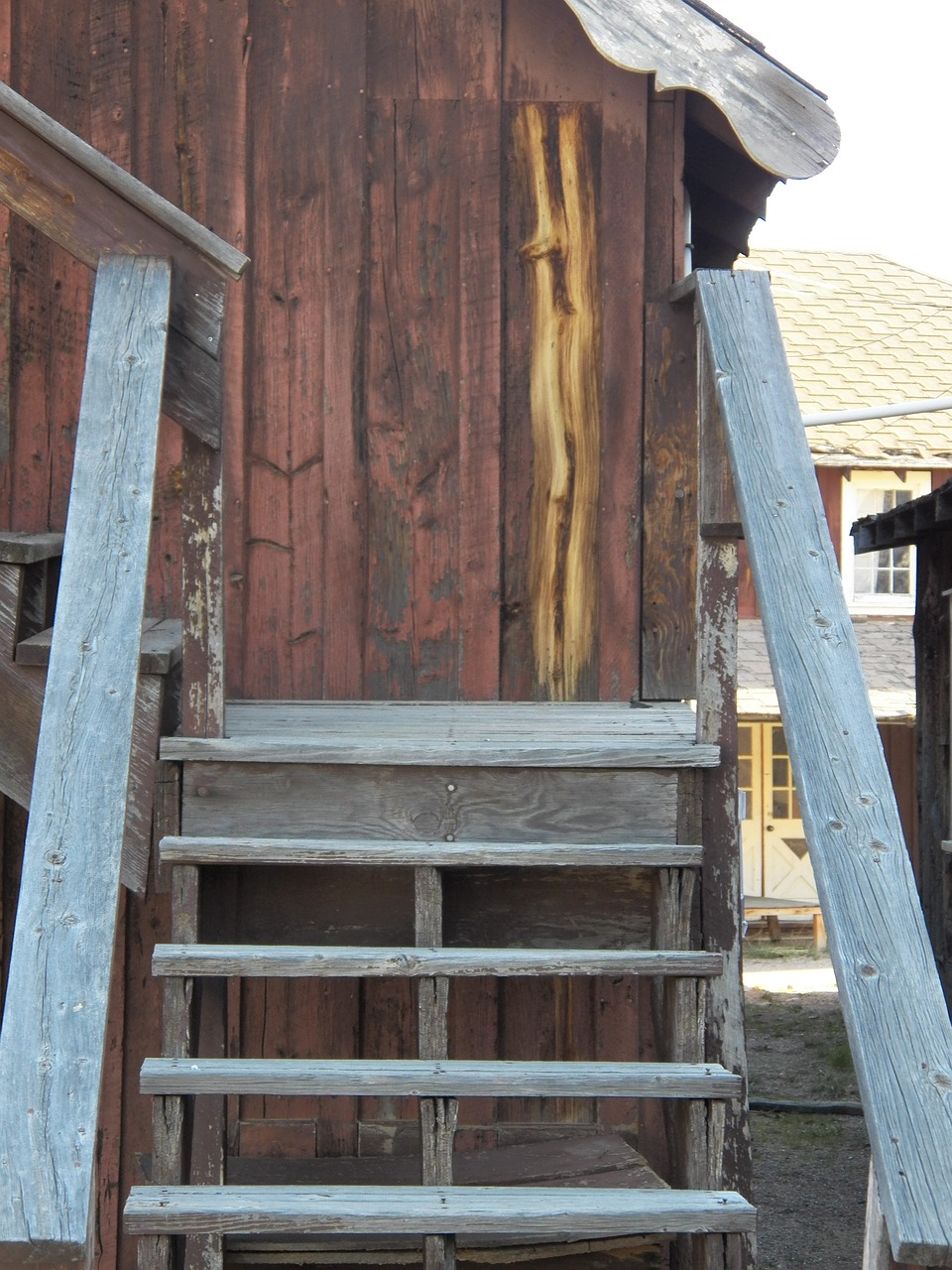 Image - rustic stairs vintage wooden