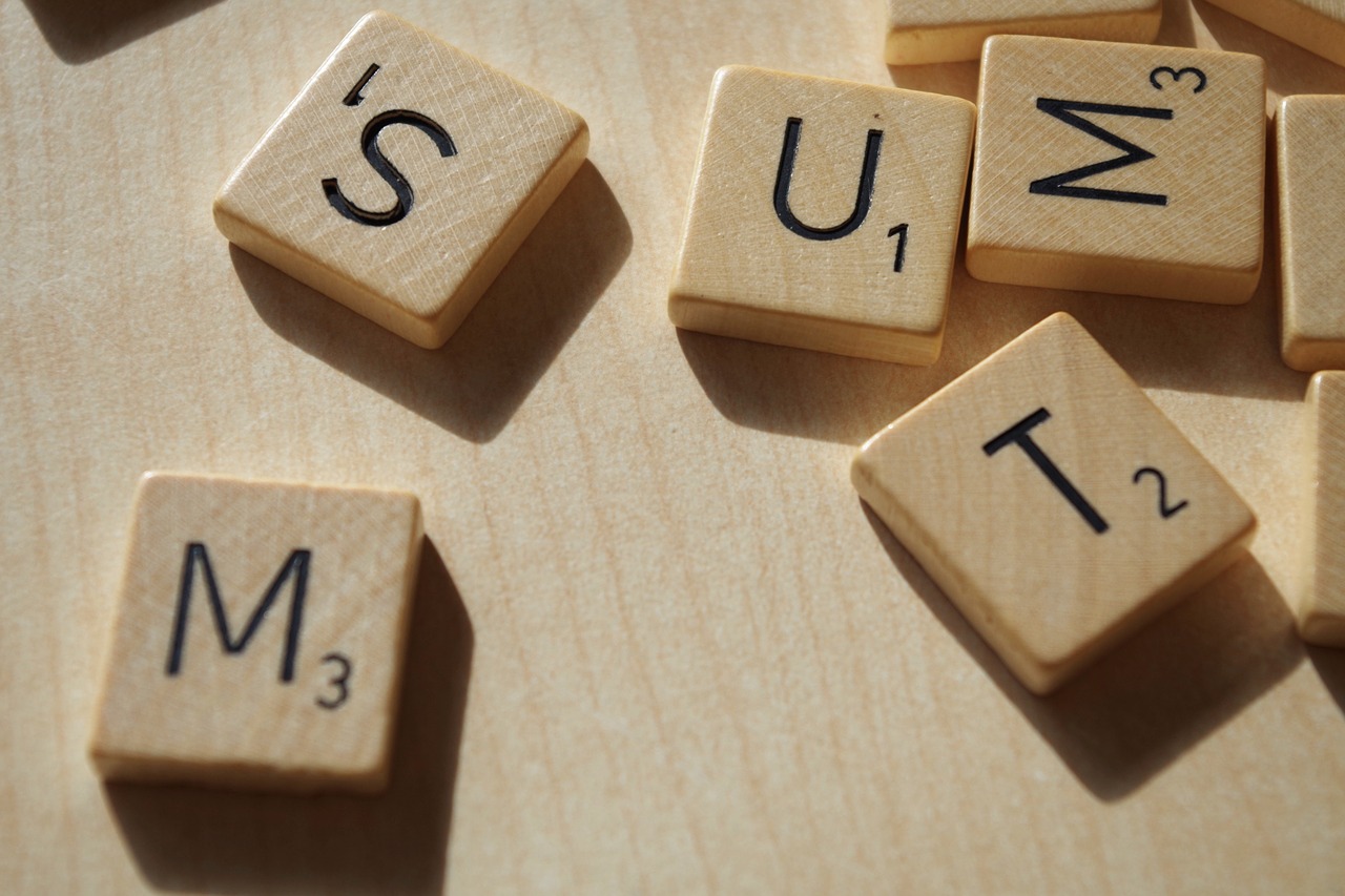 Image - scrabble game tiles random word