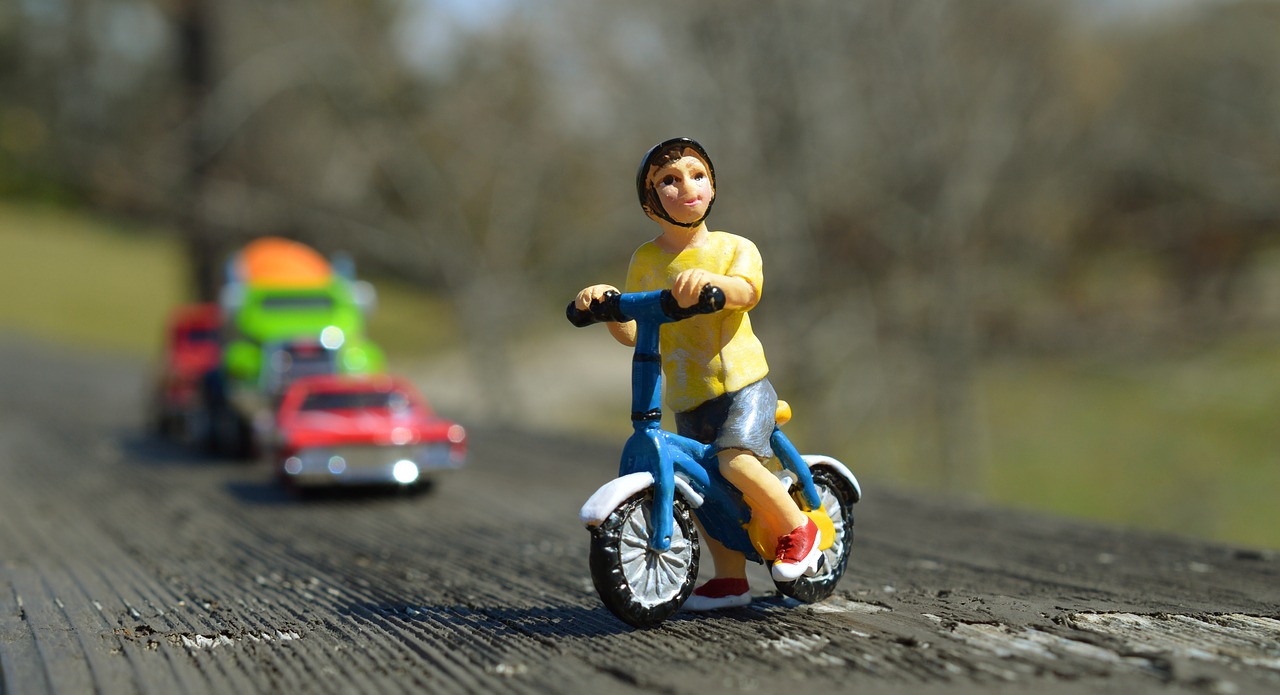 Image - boy bicycle safety helmet traffic