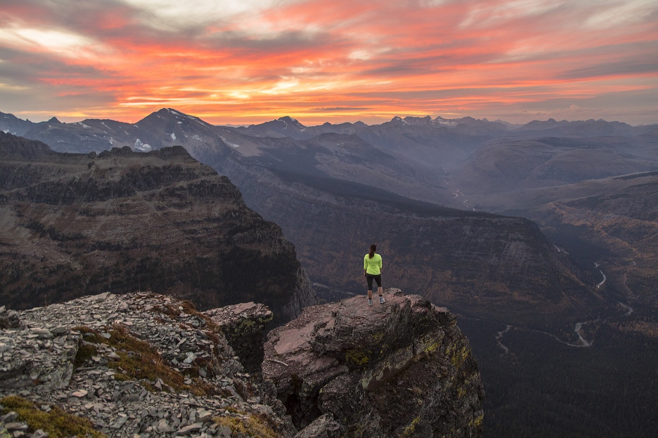 Image - sunset scenic landscape mountains