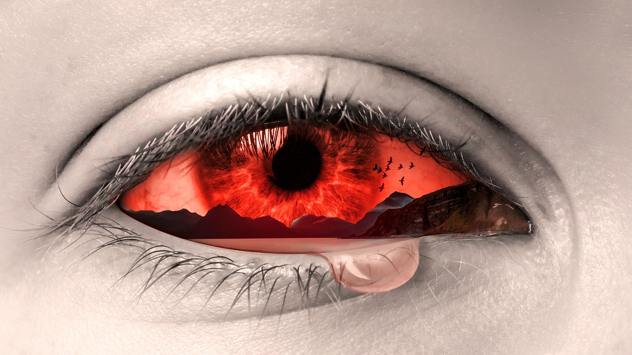 Image - eye manipulation tears art sad