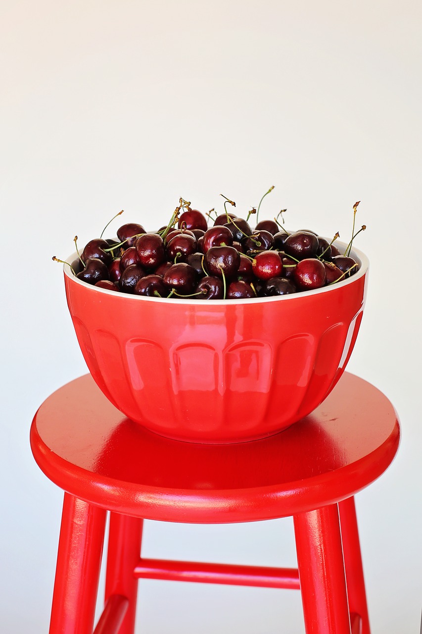 Image - bowl of cherries cherries red fruit