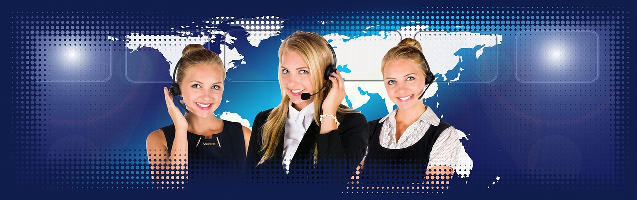 Image - call center headset woman service